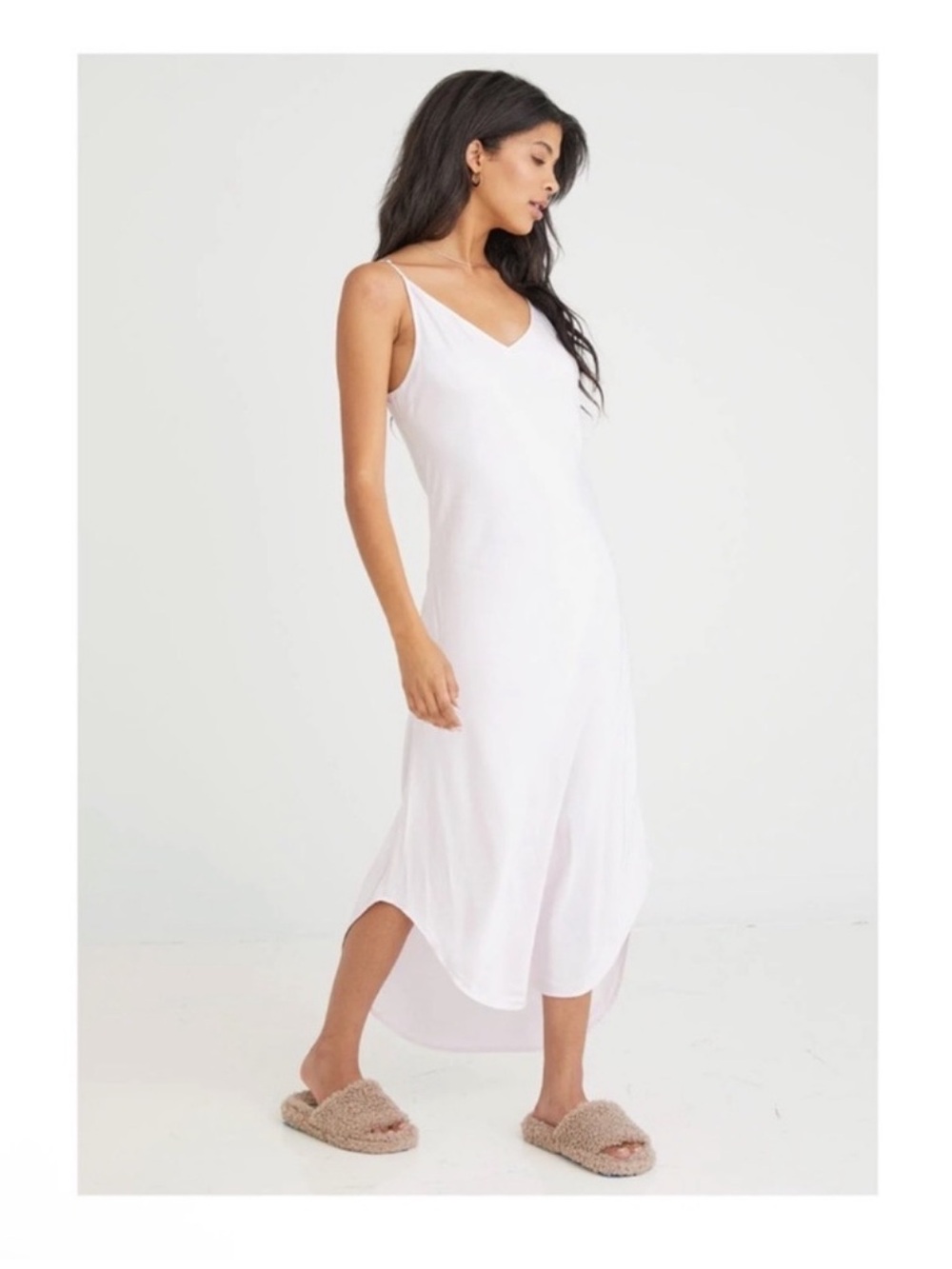 New! Rare BELLA DAHL High Low Midi Dress in Lilac Pink